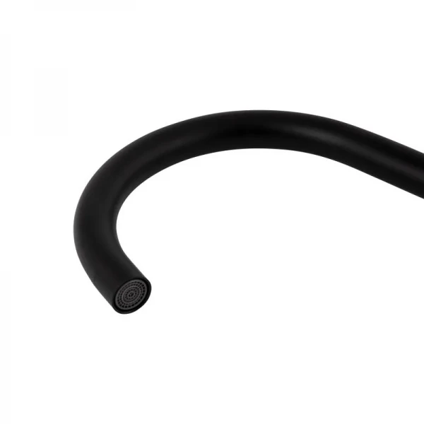 Смеситель для кухни Brinex Pure 015F U-образный  Black Matt BRIPUR015FBLM