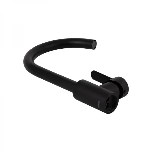 Смеситель для кухни Brinex Pure 015F U-образный  Black Matt BRIPUR015FBLM