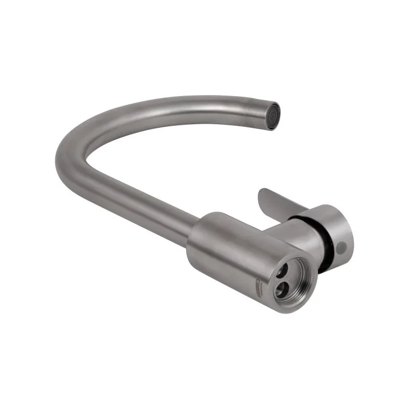 Змішувач для кухні U-образний Brinex Pure 015F U-образний  Nickel BRIPUR015FNKL