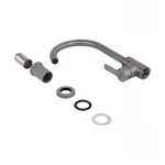 Смеситель для кухни U-образный Brinex Pure 015F U-образный  Nickel BRIPUR015FNKL