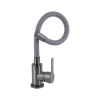 Змішувач для кухні Brinex Pure 015F3 з гнучким виливом   Graphite/Grey BRIPUR015F3GRG