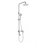 Душевая система универсальная Brinex Pure 1030 на 3 потребителя  Nickel BRIPUR1030NKL