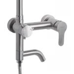 Душевая система универсальная Brinex Pure 1030 на 3 потребителя  Nickel BRIPUR1030NKL