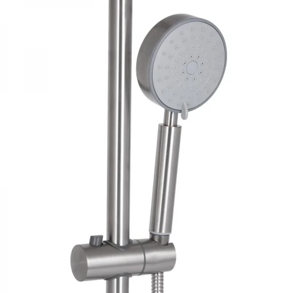 Душевая система универсальная Brinex Pure 1030 на 3 потребителя  Nickel BRIPUR1030NKL