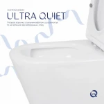 Унітаз підлоговий Qtap Swan Ultra Quiet з сидінням Soft-close 640x360x835 мм QT16222182TW White