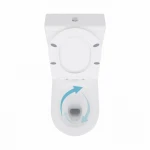 Унітаз підлоговий Qtap Swan Ultra Quiet з сидінням Soft-close 640x360x835 мм QT16222182TW White