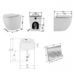 Готове рішення Qtap для ванної кімнати: підлоговий безбачковий унітаз Robin Ultra Quiet + бачок прихованого монтажу