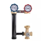 Насосная группа Icma с ручной регулировкой и термостатическим смесителем правое подключение 1 1/2