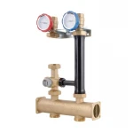 Насосная группа Icma с ручной регулировкой и термостатическим смесителем левое подключение 1 1/2