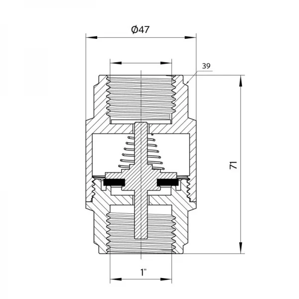 Обратний клапан Thermo Alliance Forte 1