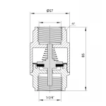 Обратний клапан Thermo Alliance Forte 1 1/4