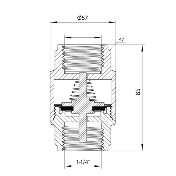 Обратний клапан Thermo Alliance Forte 1 1/4