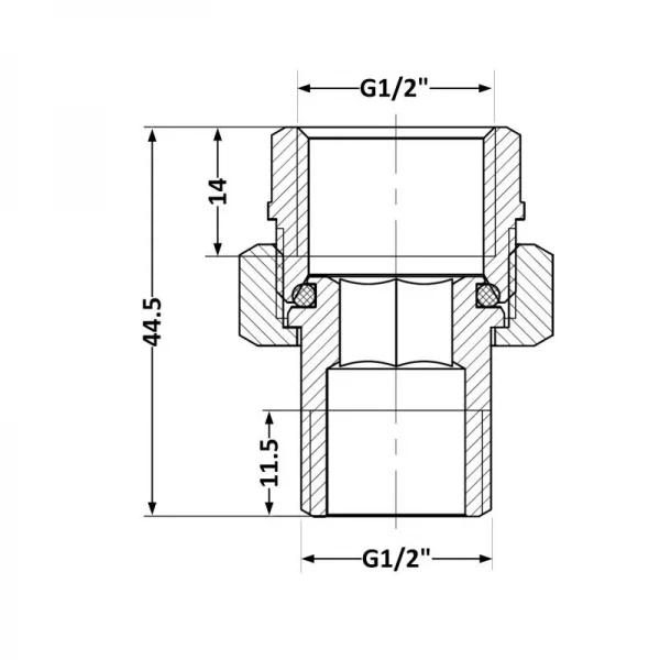 Сгон-американка Thermo Alliance Standart 1/2