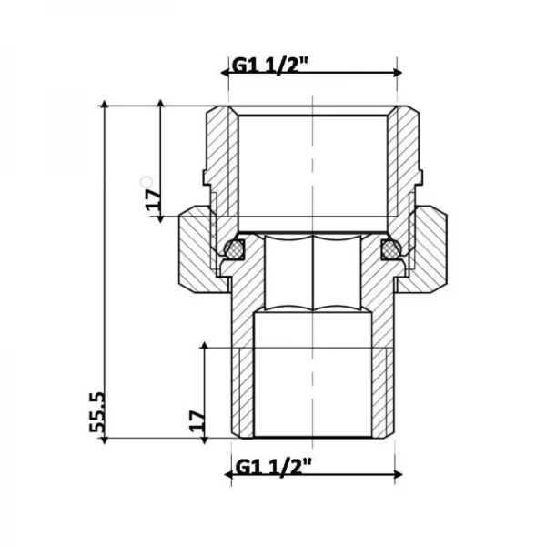 Сгон-американка Thermo Alliance Standart 1 1/2