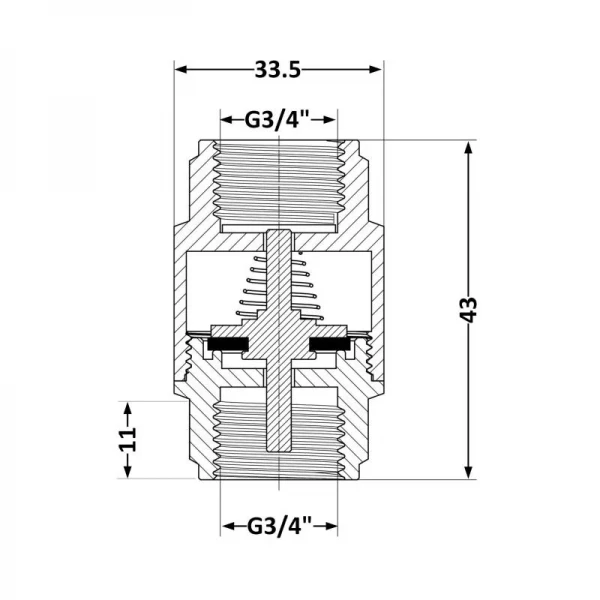 Обратний клапан Thermo Alliance Base 3/4