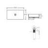 Комплект Qtap Tern: Раковина накладная прямоугольная 600x400x110 мм WHITE + Донный клапан PU02