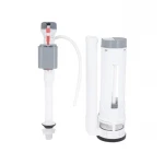 Qtap HY4(Kolibri) комплект арматури для бачка унітаза-моноблок з подвійною круглою кнопкою змиву та клапаном нижньої подачі води, 3/6L CHR