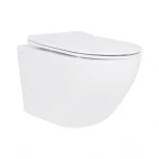 Унітаз підвісний Qtap Jay безобідковий з сідінням Soft-close QT07335175W