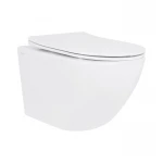 Унітаз підвісний Qtap Jay безобідковий з сідінням Soft-close QT07335175W