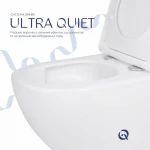 Унітаз підвісний Qtap Jay безобідковий з сідінням Soft-close QT07335175W