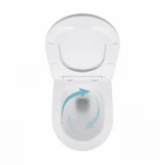 Унітаз підвісний Qtap Jay безобідковий з сідінням Soft-close QT07335175W