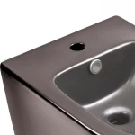 Комплект Qtap Scorpio Matt Black 2 в 1: Унитаз подвесной Ultra Quiet QT14332380AMB + биде подвесное QT1455053FMB