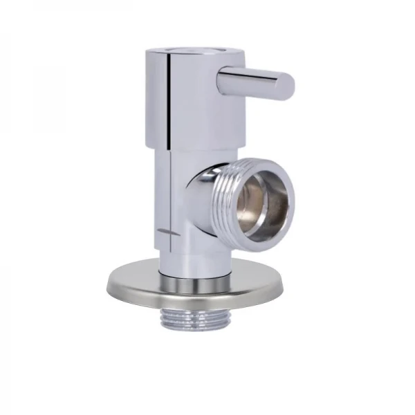 Кран угловой Thermo Alliance Standart (ручка палочка) с керам.буксой 1/2