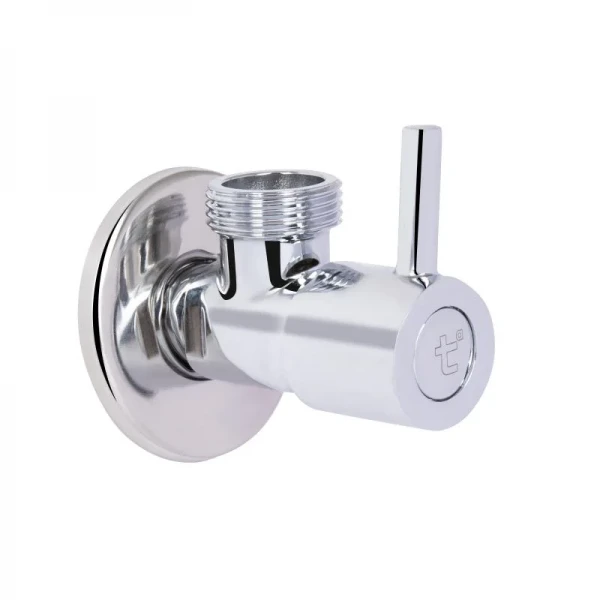 Кран угловой Thermo Alliance Standart (ручка палочка) с керам.буксой 1/2