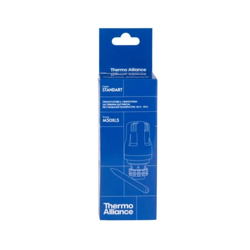 Термоголовка Thermo Alliance Standart М30х1,5 (30-70℃) з виносним датчиком TAS34170