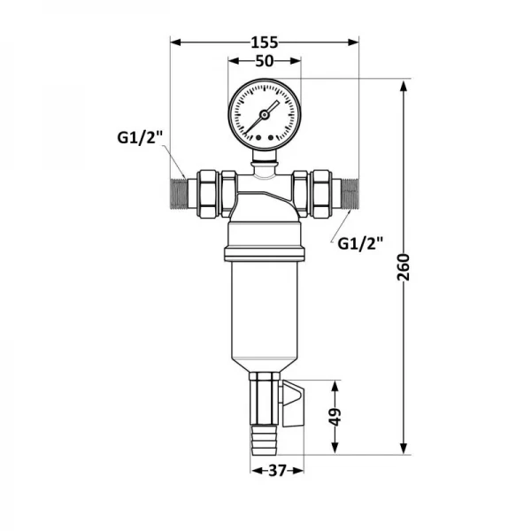 Фильтр самопромывной Thermo Alliance Standart 1/2