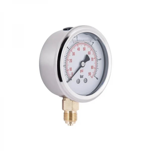Манометр із гліцерином Thermo Alliancе Forte 6 бар, 1/4