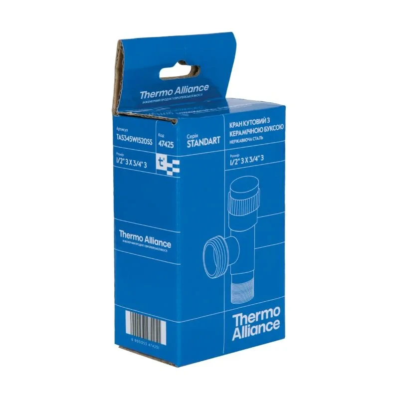 Кран кутовий Thermo Alliance Standart 1/2