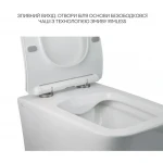 Комплект Qtap Crow 2 в 1: унитаз подвесной Rimless + биде подвесное