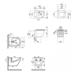 Комплект Qtap Robin 2 в 1: унитаз подвесной Ultra Quiet + биде подвесное