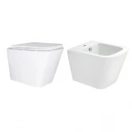 Комплект Qtap Tern 2 в 1: унитаз подвесной Ultra Quiet + биде подвесное