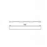 Решетка для линейного трапа SUS304 Grate FA700 (NKS) Qtap