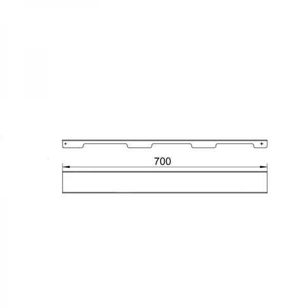 Решетка для линейного трапа SUS304 Grate FA700 (NKS) Qtap