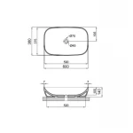 Раковина-чаша Qtap Cardinal 600х380х140 мм White QT04116257W