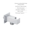 Комплект для душа Qtap Namesti Chrome: Смеситель QTNAM6225102NC + Лейки (QTRUC125CRM45954,QTHLA107CRM45784) + Шланг QTHADPVC200C + QTCRMBH130