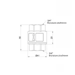 Зворотний клапан Thermo Alliance Standart з латунним штоком 3/4