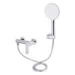 Смеситель для ванны Qtap Evia с поворотным изливом (c душевым гарнитуром) QTEVI260CRM47578 Chrome