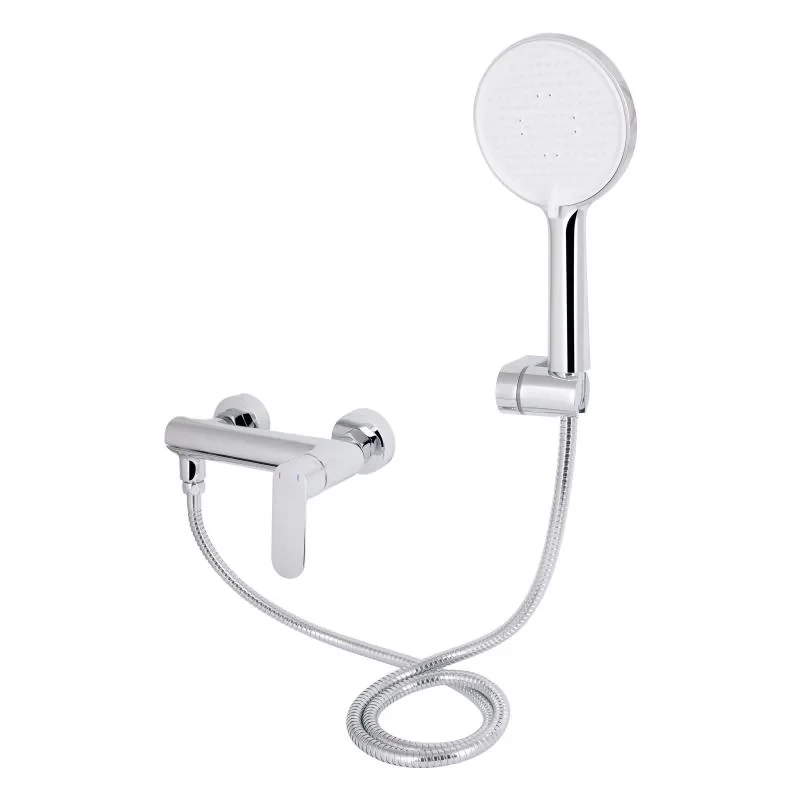 Змішувач для ванни Qtap Evia з поворотним виливом (з душовим гарнітуром) QTEVI260CRM47578 Chrome