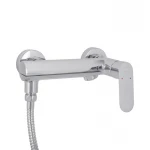 Смеситель для ванны Qtap Evia с поворотным изливом (c душевым гарнитуром) QTEVI260CRM47578 Chrome