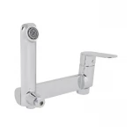 Смеситель для ванны Qtap Evia с поворотным изливом (c душевым гарнитуром) QTEVI260CRM47578 Chrome