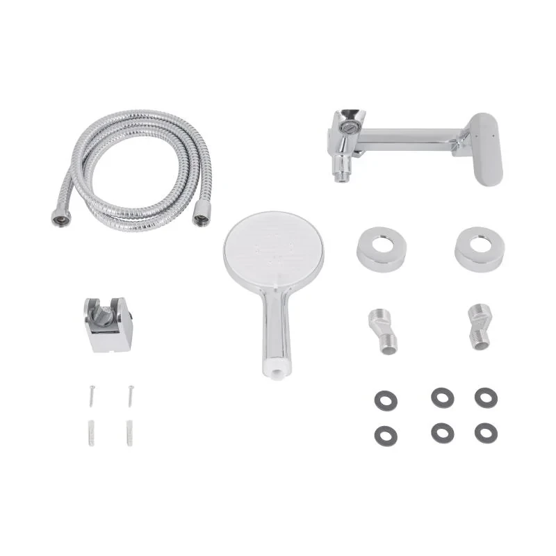 Змішувач для ванни Qtap Evia з поворотним виливом (з душовим гарнітуром) QTEVI260CRM47578 Chrome