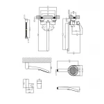 Смеситель для ванны Qtap Evia с длинным поворотным изливом (c душевым гарнитуром) QTEVI260CRM47579 Chrome