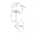 Смеситель для биде Qtap Evia QTEVI255CRM47581 Chrome