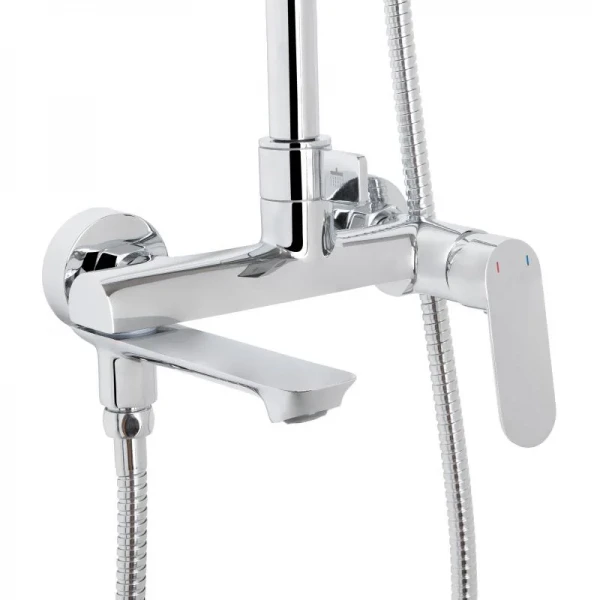 Душевая система универсальная Qtap Evia на три потребителя (с изливом) QTEVI111CRM47583 Chrome