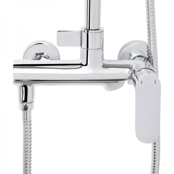 Душевая система универсальная Qtap Evia на три потребителя (с изливом) QTEVI111CRM47583 Chrome