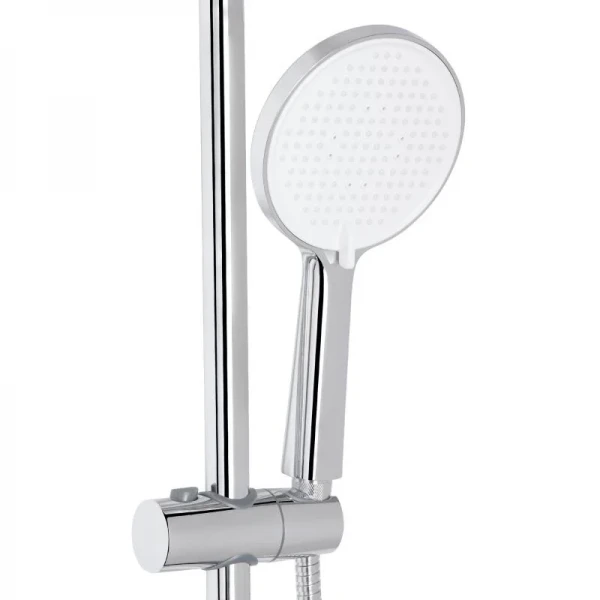 Душевая система универсальная Qtap Evia на три потребителя (с изливом) QTEVI111CRM47583 Chrome